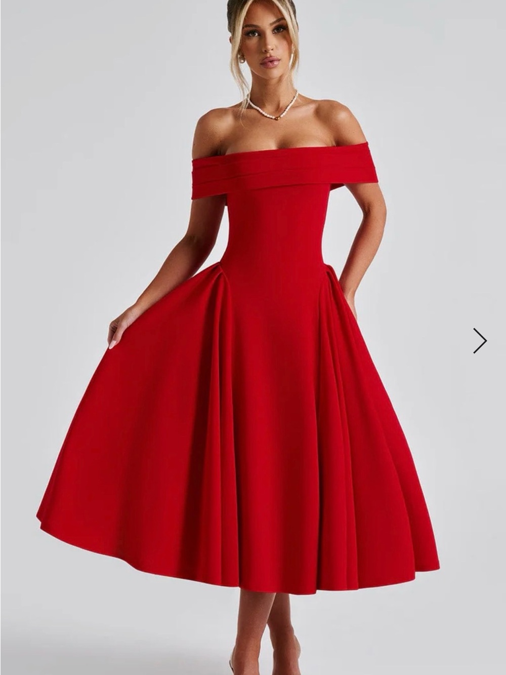 Baby Boo MIRANDA MIDI DRESS - RED